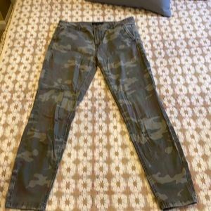 Sanctuary Olive Camouflage Skinny Jeans